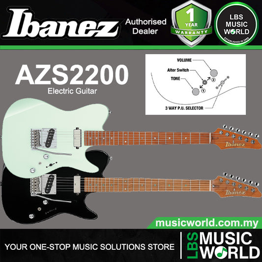 Ibanez AZS2200 Prestige Alder Body S-TECH WOOD Roasted Maple Fretboard Electric Guitar with HS Pickup