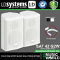 LD Systems SAT 42 G2 60 Watt 4 Inch Passive Installation Monitor Wall Mounted Loudspeaker with 2 Way Speaker - Pair (LDSAT42G2)