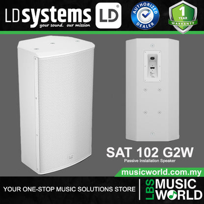 LD Systems SAT 102 G2 200 Watt 10 Inch Passive 2 Way Installation Speaker (SAT102G2)