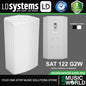 LD Systems SAT 122 G2 250 Watt 12 Inch Passive Installation 2 Way Speaker Wall Loudspeaker (LDSAT122G2)