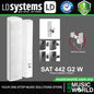 LD Systems SAT 442 G2 200 Watt 4X4 Inch Passive Installation Speaker Wall Mounted Loudspeaker (LDSAT442G2)