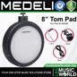 Medeli 8 Inch Tom Pad 2 Zone for MZ538 with Clamp and Cable