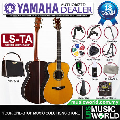 YAMAHA LS-TA TransAcoustic Guitars Acoustic Guitar With Case and Pickup (LSTA)