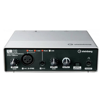 Yamaha Steinberg UR12 MK3 2 x 2 USB 3.0 audio interface with 1 x D-PRE and Cubase