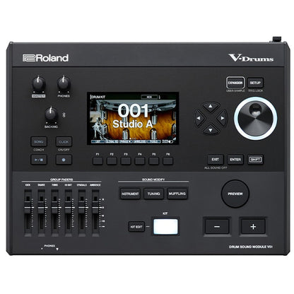 Roland VAD516 5 Pieces Digital V-Drums Kit Acoustic Design Electronic Drum Set with Amplifier