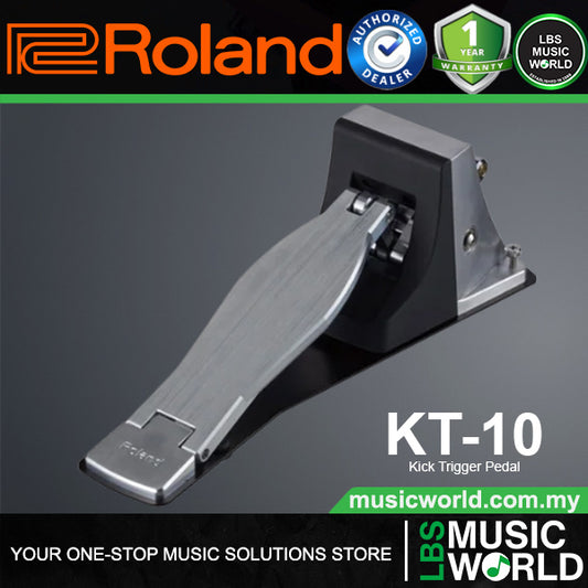 Roland KT-10 Kick Trigger Pad Bass Drum Pedal with Low-noise Operation  (KT10 KT 10)