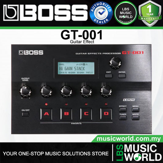 Boss GT-001 Table Top Guitar Multi Effects Processor and Desktop USB Audio Interface (GT001)