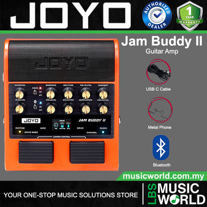 Joyo Jam Buddy II 8 Watt Portable Multi Effect Electric Guitar Amp Built in Bluetooth