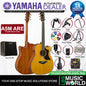 Yamaha A5M ARE Dreadnought Cutaway Acoustic Electric Guitar with Hard Case - Vintage Natural