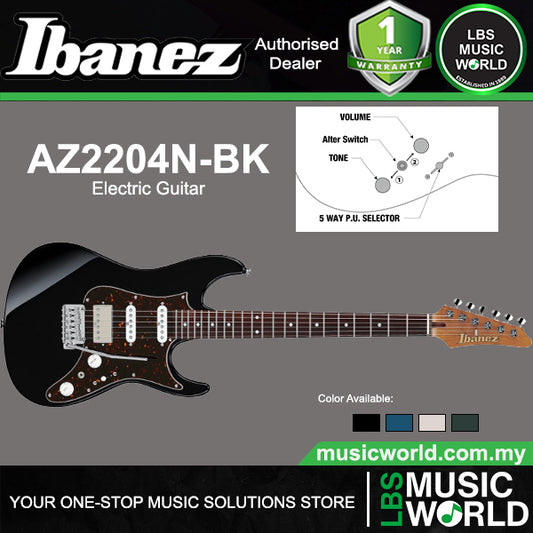 Ibanez AZ2204N Alder Body Prestige Electric Guitar with HSS Pickup and Gotoh Tremolo
