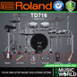 Roland TD716 Digital Electronic V-Drums 7 Series Kit Set Package with Pedal and Amplifier