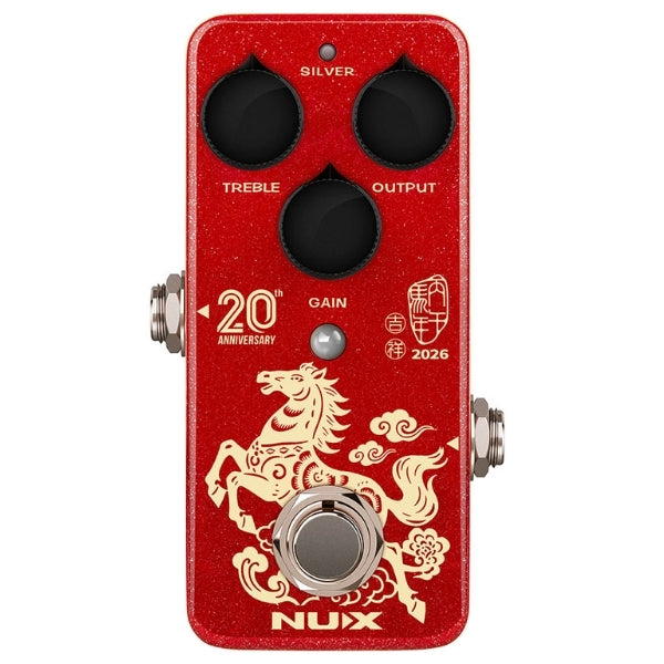 Nux NOD-1 Overdrive Guitar Effect Pedal True Bypass Gold Silver Modes (NOD1)