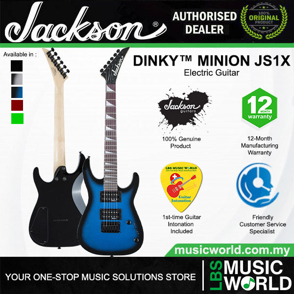 Jackson JS1X Dinky Minion Poplar Body Amaranth Fretboard Electric Guitar HH Pickup