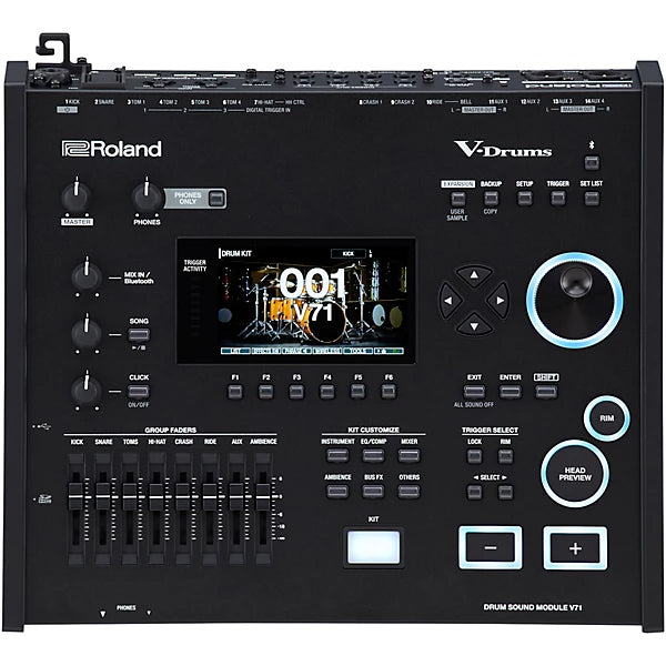 Roland TD716 Digital Electronic V-Drums 7 Series Kit Basic Package with Pedal