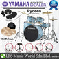 Yamaha Rydeen RDP2F5 5 Pieces Acoustic Drum Set with Cymbal Package - Gloss Pale Blue