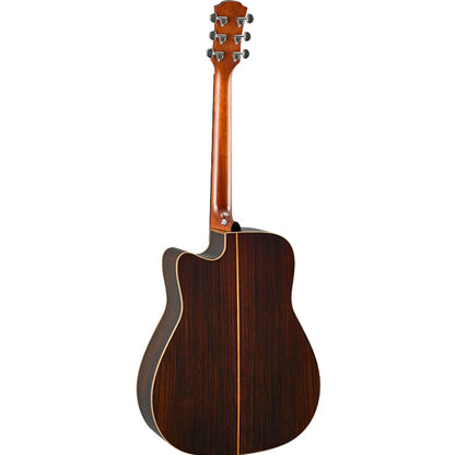 Yamaha A3R ARE 41 Inch Dreadnought Cutaway Solid Sitka Spruce Top Acoustic Electric Guitar - Vintage Natural