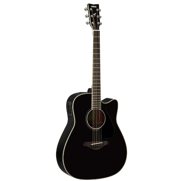 Yamaha FGX830C 41" Dreadnought Solid Spruce Acoustic Electric Guitar With Pickup Black (FGX830)