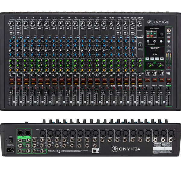 Mackie Onyx24 24 Channel Analog Mixer with Multi Track USB, Built In Effects and Bluetooth (Onyx 24)