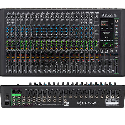 Mackie Onyx24 24 Channel Analog Mixer with Multi Track USB, Built In Effects and Bluetooth (Onyx 24)
