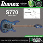 Ibanez S770 Nyatoh Body Electric Guitar with HSH Pickup and Rosewood Fingerboard - Cosmic Blue Frozen Matte