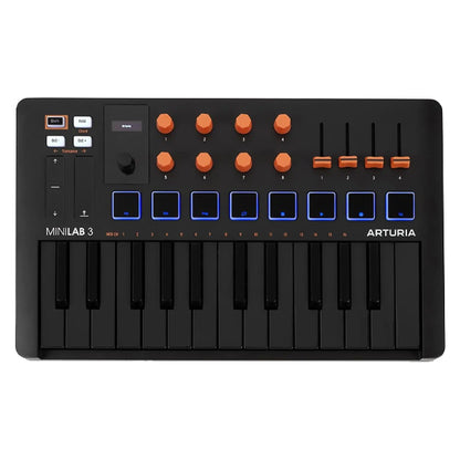 Arturia MiniLab 3 25 Slim Key USB Mini Keyboard Controller (Mini Lab3)