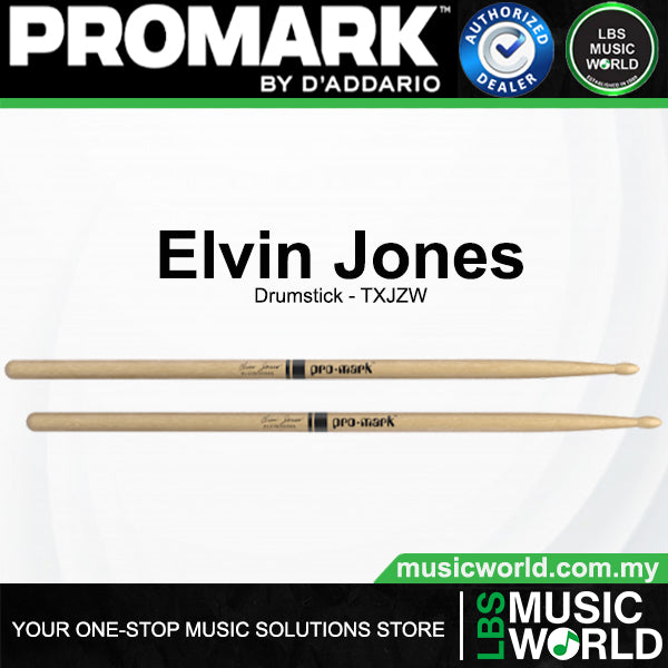 ProMark TXJZW Artist Series Elvin Jones Hickory Wood Tip Drumstick
