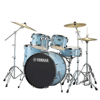 Yamaha Rydeen RDP2F5 5 Pieces Acoustic Drum Set with Cymbal Package - Gloss Pale Blue