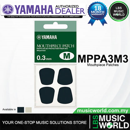 Yamaha MPPA3M3 0.3 mm Mouthpiece Patch for Clarinet Saxophone Woodwind Mouth Piece Protector
