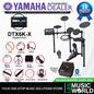 Yamaha DTX6K-X 5 Piece Electronic Digital Drum Set Kit with Nux DA30BT Personal Monitor (DTX6 DTX6K X)