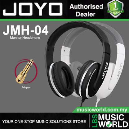 Joyo JMH-04 Dynamic Bass Monitor Studio Headphone with Adapter (JMH04 JMH 04)