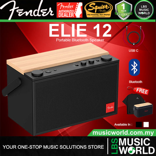 Fender Elie 12 120 Watt 4 Channel Portable Bluetooth Speaker with Built In Battery