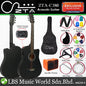 ZTA 38 Inch Acoustic Guitar Sunburst EQ Pickup Cutaway Starter Pack Folk Guitar Bundle With Plug In Amp Equalizer and MA10A Amplifier