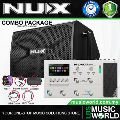Nux MG-50Li Amp Modeler Multi Effects Electric Guitar Processor Pedal (MG50Li)