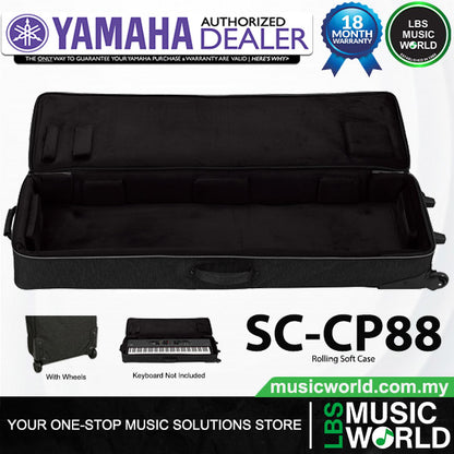 Yamaha SC-CP88 Rolling Soft Case Keyboard Bag For CP88 Stage Piano (SC CP88)