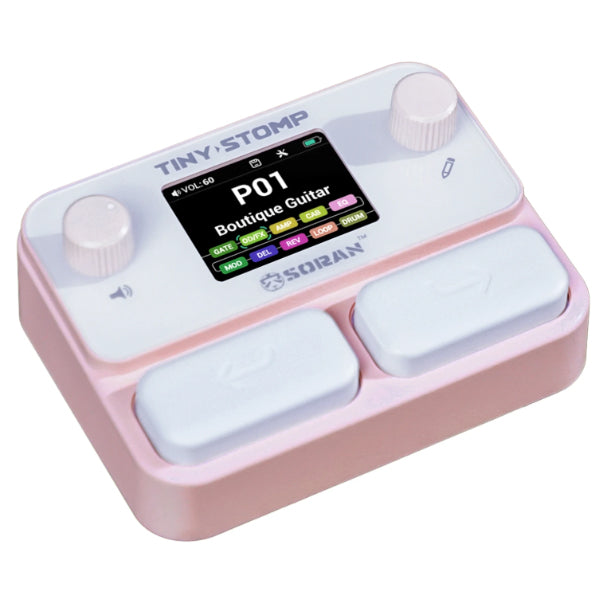 SORAN Tiny Stomp Multi Effect Electric Guitar and Bass Processor with Dual Mode Bluetooth
