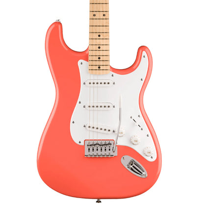 Squier By Fender FSR Sonic Stratocaster Electric Guitar With White Pickguard And Maple Fretboard