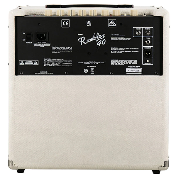 Fender Rumble 40 V3 40-watt Amp 1x10 Guitar Bass Combo Amplifier Speaker