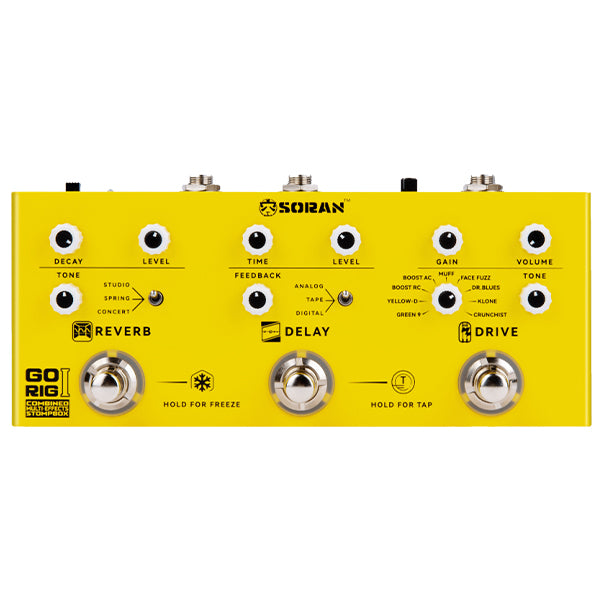 SORAN Go Rig Compact Portable All In One Rechargeable Multi Effects Stompbox (JCMS-G3A JCMS-G3B JCMS-G4)