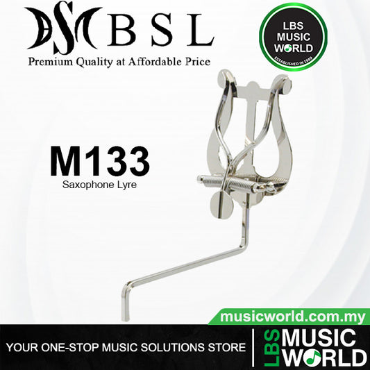 BSL M133 Metal Plating Tenor Saxophone Lyre Clamp On Clip Holder Sax Lyre