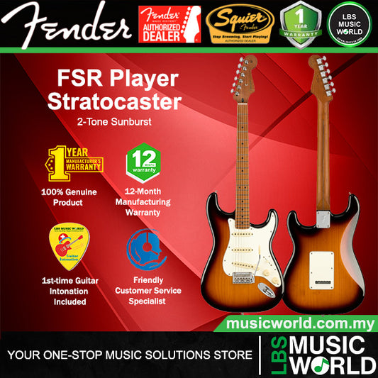 Fender FSR Player Stratocaster Electric Guitar with SSS Pickup and Tremolo