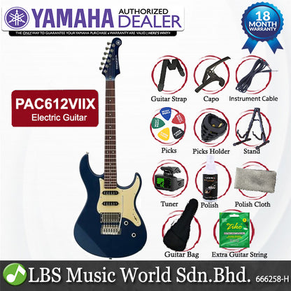 Yamaha PAC612VIIX Solid Body Electric Guitar With HSS Pickup - Matte Silk Blue (PAC612 VIIX)