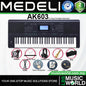Medeli AK603 61 Keys Professional Arranger Workstation Keyboard with Complete Full Package - Black