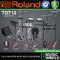 Roland TD713 Digital Electronic V-Drums 7 Series Kit Package with Studio Monitor Amplifier
