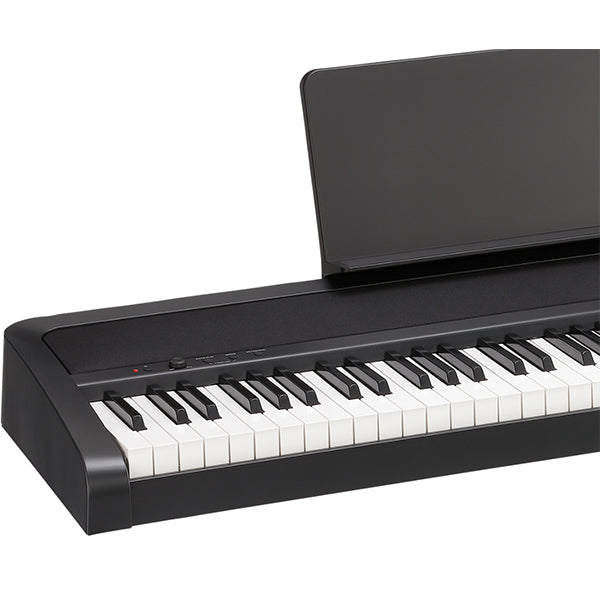 Korg B2+SP 88 Key Digital Piano Built In Speaker Package with Stand and Three Pedal Black (B2 Plus)
