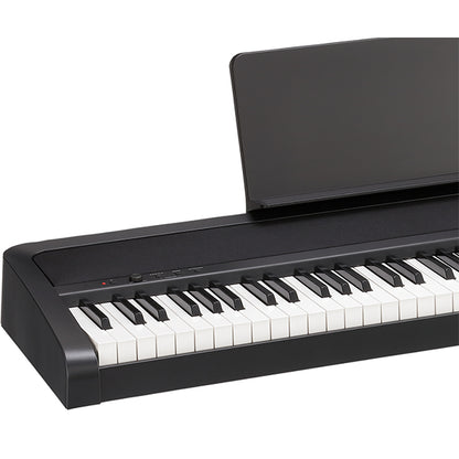 Korg B2+SP 88 Key Digital Piano Built In Speaker Package with Stand and Three Pedal Black (B2 Plus)