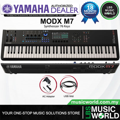 Yamaha MODX M7 76 key Performance Synthesizer Workstation Keyboard (MODXM7)