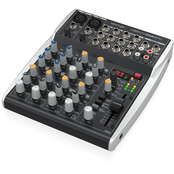 Behringer Xenyx 1002SFX 10 Channel Analog Streaming Mixer with Klark Teknik Effect (1002 SFX)