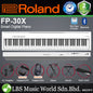 Roland FP-30X 88 Keys Digital Piano Portable Package Weighted Electric Keyboard - White (FP30X FP30 X FP 30X)