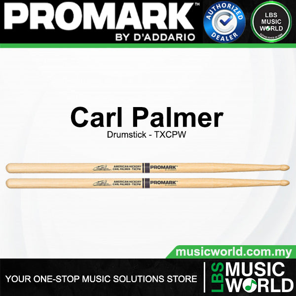 ProMark TXCPW Carl Palmer Hickory Arrowhead Wood Tip Drumsticks