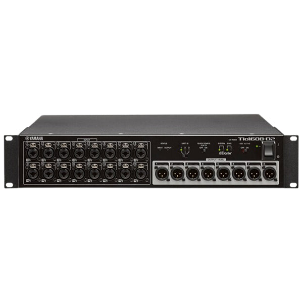 Yamaha Tio1608-D2 Digital Stage Box 16 Microphone Preamplifiers and 8 Line Outputs (Tio1608-D2)